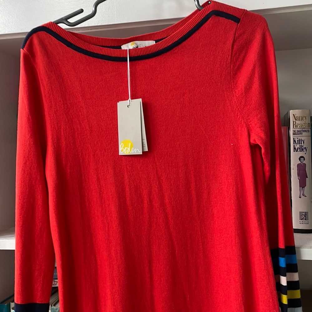 Vibrant and fun marino wool sweater dress